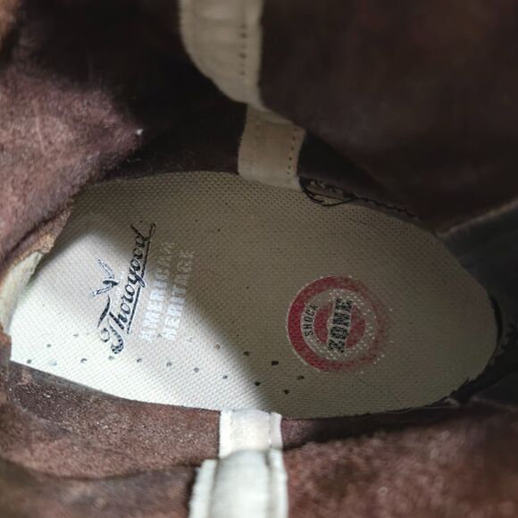 Mens Thorogood Dark Brown Leather Pull On Work Boots Sz 8.5 D 814-4222 USA Biker - Picture 9 of 9